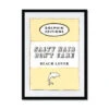 Salty Hairquote Print On Vintage Style Book Cover In Yellow - Framed