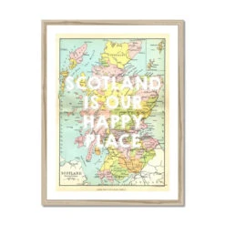 Scotland Is Our Happy Place (Scotland Map) Vintage Map Art - Framed 5 Scotland Is Our Happy Place (Scotland Map) Vintage Map Art - Framed -Beach House Art Scotland is our Happy Place Scotland Map Vintage Map Art Framed Print Fine art Beach House Art 1659370261