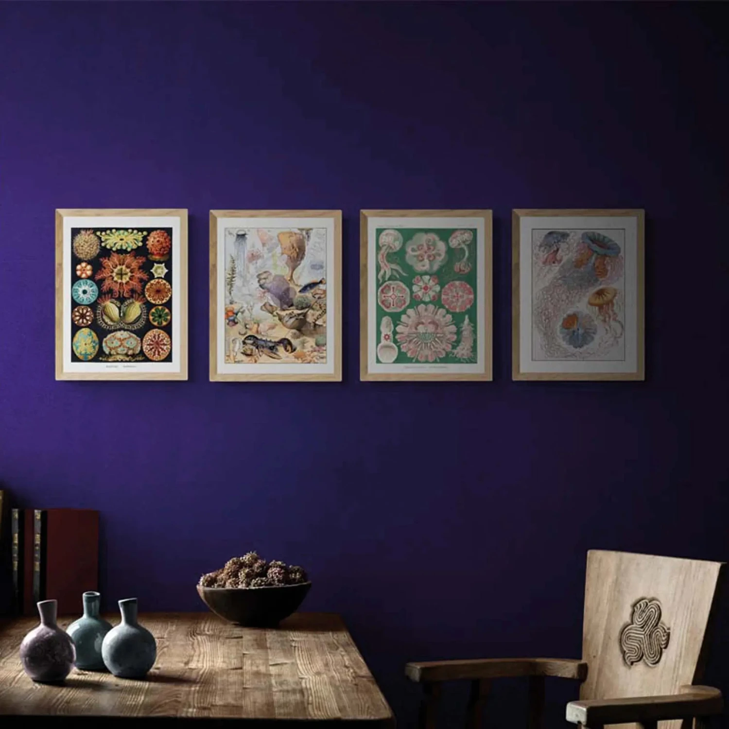 Sea Creatures (Coral) - Unframed Print Sea Creatures (Coral) - Unframed Print -Beach House Art Sea Creatures Coral Unframed Print Wall Art Beach House Art 1650736645