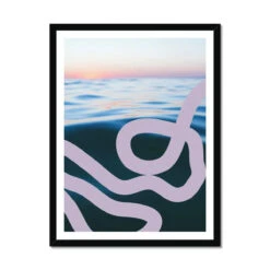 Sea Snake (Coral) - Framed Print