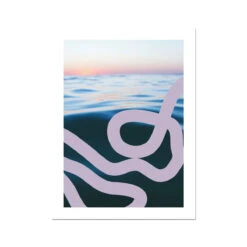 Sea Snake (Coral) - Unframed Print