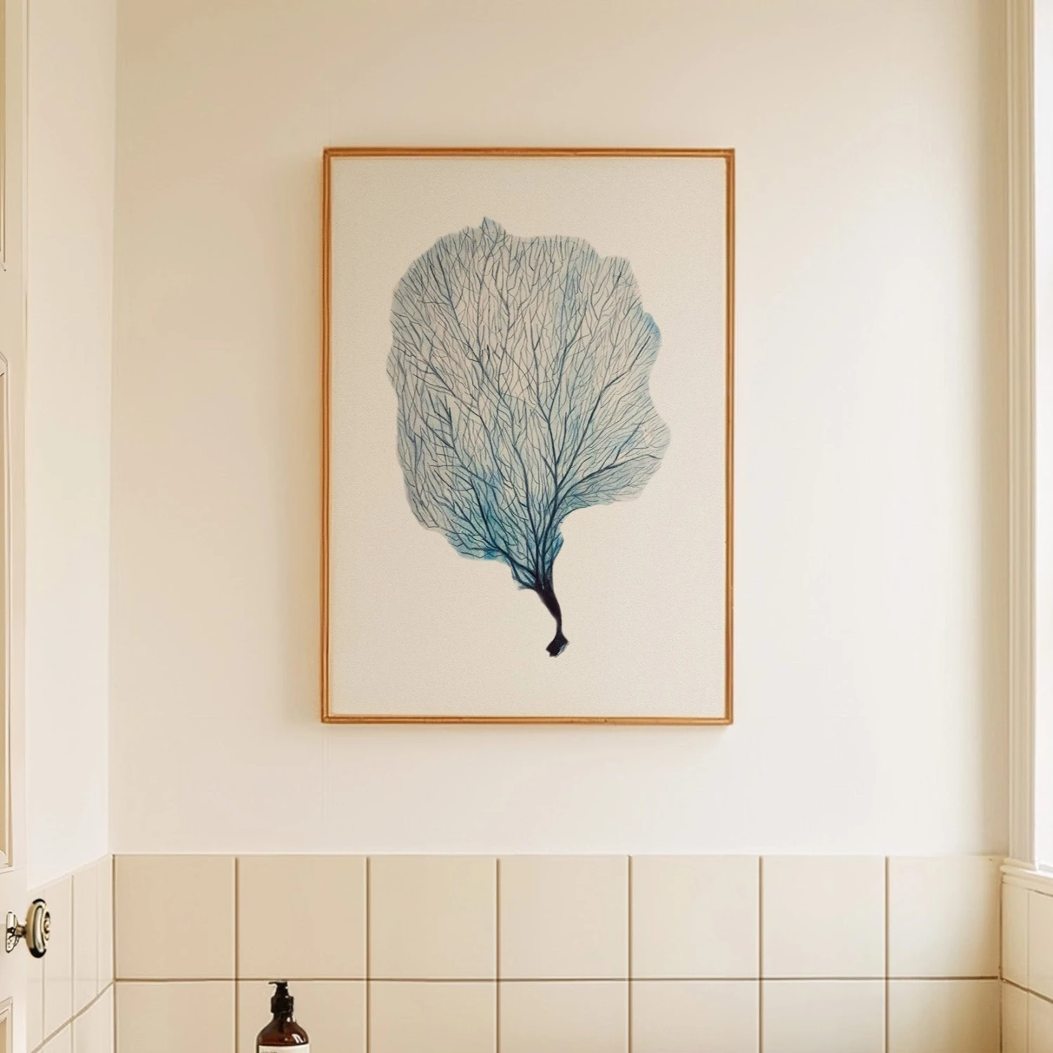 Sea Fan Watercolour Coral Painting | Coral Art | No 2 - Unframed Sea Fan Watercolour Coral Painting | Coral Art | No 2 - Unframed -Beach House Art Sea Fan 1