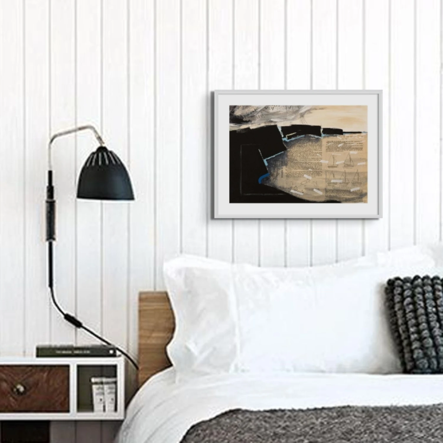 Sailing Bay: Modern Coastal Art - Unframed Sailing Bay: Modern Coastal Art - Unframed -Beach House Art Seapaintinginbedroom ab1b372a e3c0 46cf aa84 1e929c929d30