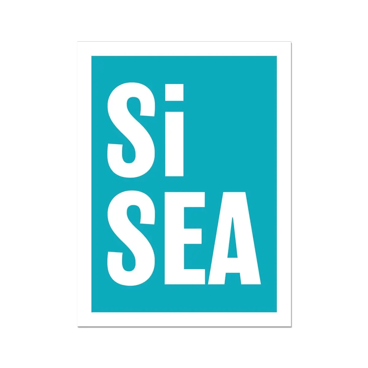 Si Sea (Ocean) Word Art Print - Unframed Si Sea (Ocean) Word Art Print - Unframed -Beach House Art Si Sea Ocean Word Art Print Fine Art Print Fine art Beach House Art 1658946588
