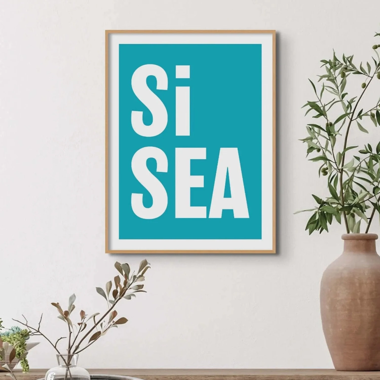 Si Sea (Ocean) Word Art Print - Unframed Si Sea (Ocean) Word Art Print - Unframed -Beach House Art Si Sea Ocean Word Art Print Fine Art Print Fine art Beach House Art 1658947581
