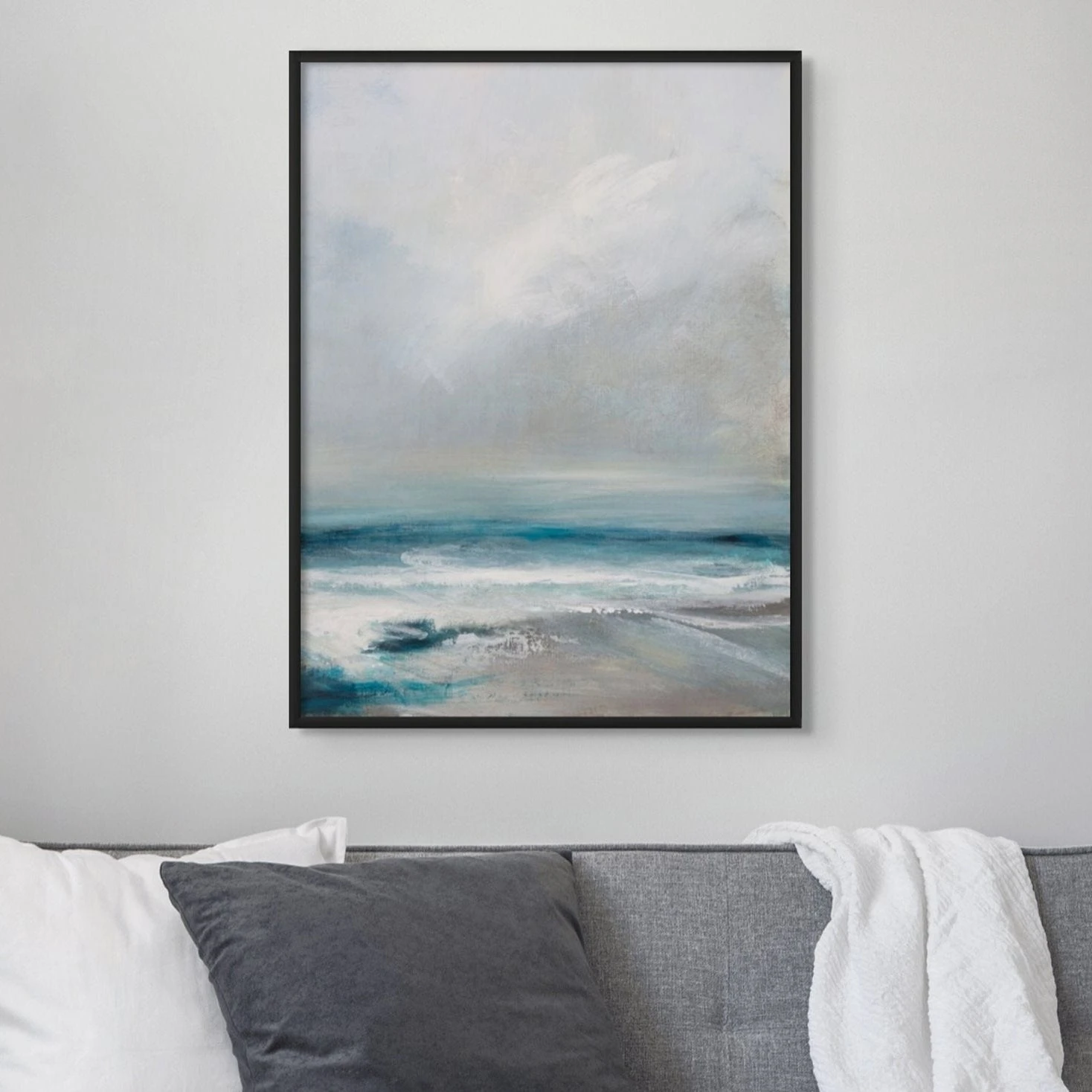 Spectral Light | Coastal Visions Sea Painting Print - Unframed Print Spectral Light | Coastal Visions Sea Painting Print - Unframed Print -Beach House Art Spectralblackframe 85534955 feb9 4264 a29c efb251307f32