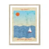 Splash Sail Away (Contemporary Wall Art) - Framed 1 Splash Sail Away (Contemporary Wall Art) - Framed -Beach House Art Splash Sail Away Framed Print Fine art Beach House Art 1656148082