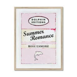 Summer Romance (Vintage Book Art) - Framed 7 Summer Romance (Vintage Book Art) - Framed -Beach House Art Summer Romance Vintage Book Art Framed Wall Art Beach House Art 1652376754