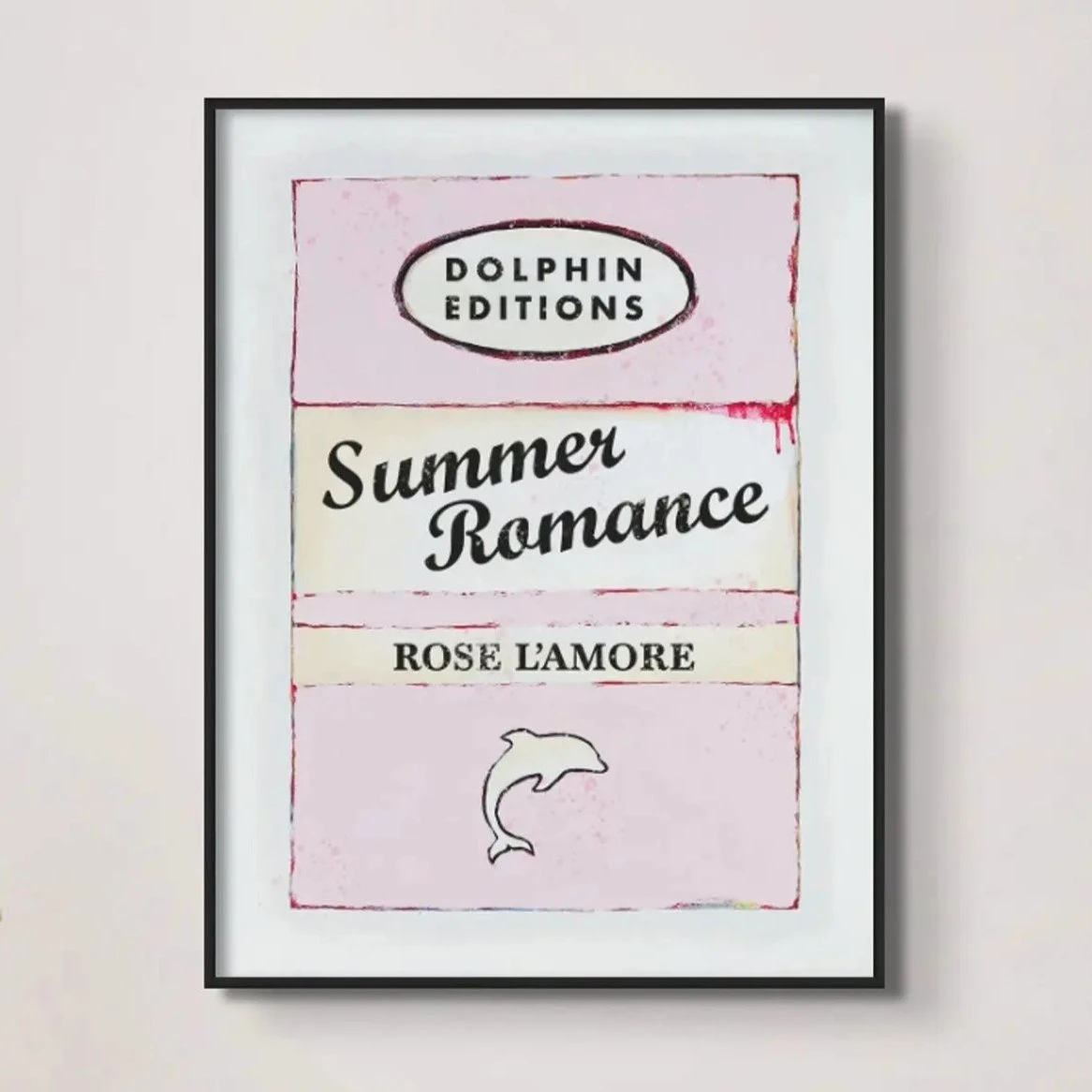 Summer Romance (Vintage Book Art) - Framed Summer Romance (Vintage Book Art) - Framed -Beach House Art Summer Romance Vintage Book Art Framed Wall Art Beach House Art 1652377155