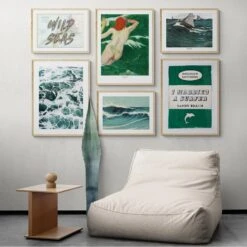 The Green Wave (Monet) - Unframed Print 4 The Green Wave (Monet) - Unframed Print -Beach House Art The Green Wave Monet Unframed Print Wall Art Beach House Art 1650733363
