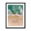 Three Umbrellas Aerial Beach Photography Print - Framed 2 Three Umbrellas Aerial Beach Photography Print - Framed -Beach House Art Three Umbrellas Photography Framed Print Fine art Beach House Art 1659373632