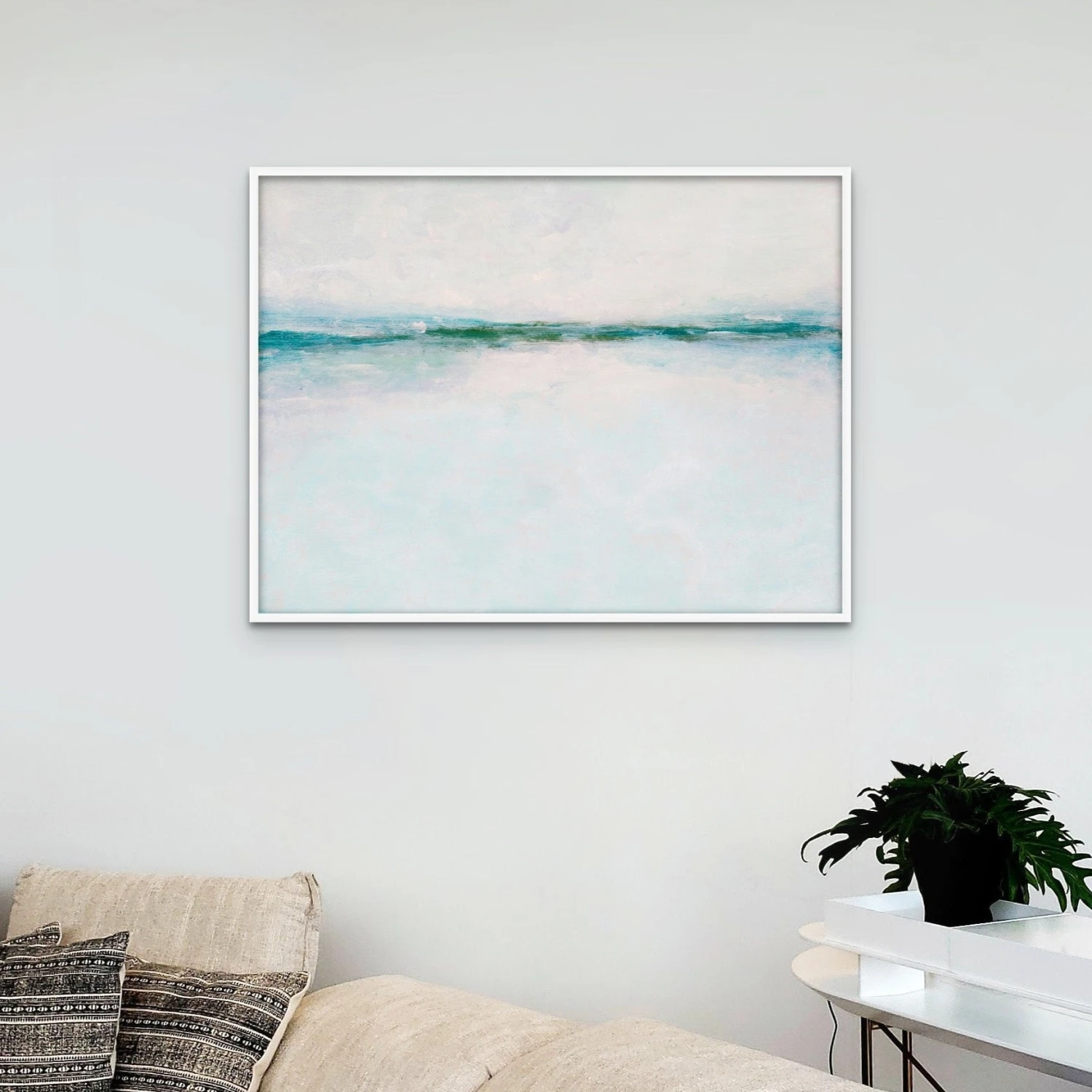 Tide Beach Painting | Aqua | Abstract Sea Painting - Framed Canvas Tide Beach Painting | Aqua | Abstract Sea Painting - Framed Canvas -Beach House Art Tideaquasquare 93a18093 f8b0 4c25 9d5b 67f8d70ff0b6