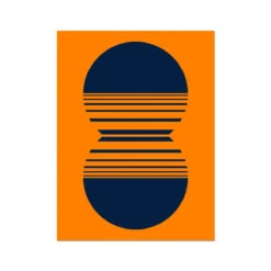 Trippin' Sunset Retro Graphic Wall Art - Unframed