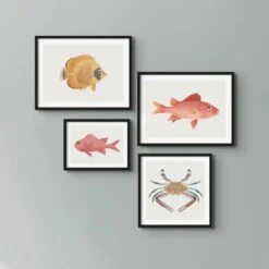 Vintage Fish Painting No. 2 | Fish Wall Art Print - Unframed -Beach House Art ViintageFish CrapPaintingGroup2SQ b37e7d39 73d3 4922 9a2d c0b46d0fb9d5