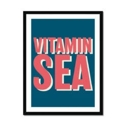 Vitamin Sea Print | Marine Word Art Print - Framed 5 Vitamin Sea Print | Marine Word Art Print - Framed -Beach House Art Vitamin Sea Marine Framed Print Fine art Beach House Art 1650795858