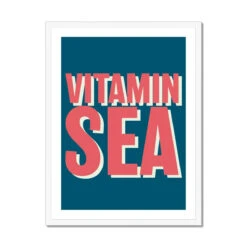 Vitamin Sea Print | Marine Word Art Print - Framed 6 Vitamin Sea Print | Marine Word Art Print - Framed -Beach House Art Vitamin Sea Marine Framed Print Fine art Beach House Art 1650795861