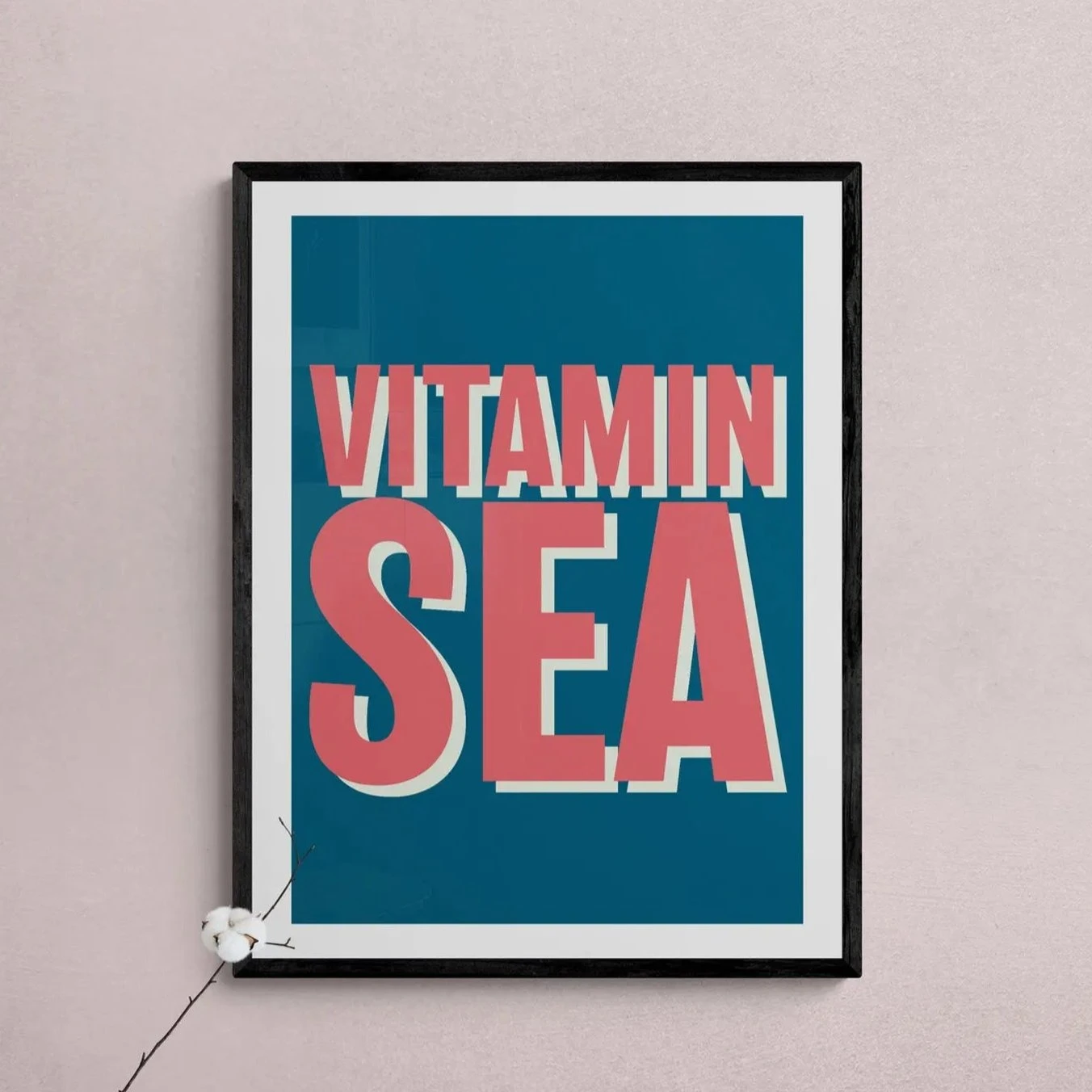 Vitamin Sea Print | Marine Word Art Print - Framed Vitamin Sea Print | Marine Word Art Print - Framed -Beach House Art Vitamin Sea Marine Framed Print Fine art Beach House Art 1650821078