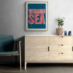 Vitamin Sea Print | Marine Word Art Print - Framed 4 Vitamin Sea Print | Marine Word Art Print - Framed -Beach House Art Vitamin Sea Marine Framed Print Fine art Beach House Art 1650821082