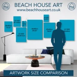 Hand-painted Scallop Shell Art Print | Marine Blue Background - Unframed 10 Hand-painted Scallop Shell Art Print | Marine Blue Background - Unframed -Beach House Art Wall Art Size Comparison Beach House Art a379e019 08eb 46d8 8716 f1c12d1621a3 3