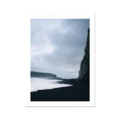 Winter Coast 2 Black & White Photography Print - Unframed