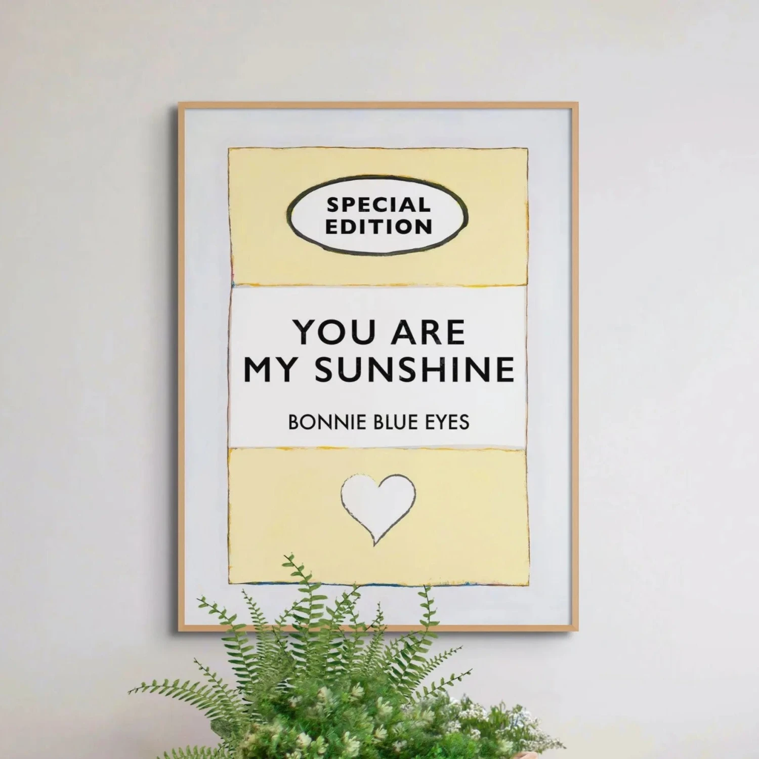 You Are My Sunshine Song Lyric On Vintage Style Book Cover - Unframed -Beach House Art You Are My Sunshine Vintage Book Cover Art Print Unframed Home Garden Decor Artwork Posters Prints Visual Artwork Beach House Art 1674145792