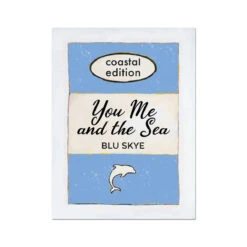 You, Me And The Sea Print | Vintage Book Cover Poster | Typography Art- Unframed