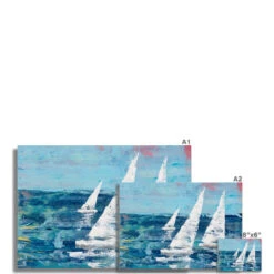 Three White Sails |Sailing Painting | Nautical Sailing Regatta Painting - Unframed -Beach House Art a9cbcee5 1674 4c08 95f2 6ae3ec5e1974