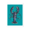 Lobster Print | Shellfish Kitchen Wall Art | Lobster Painting On Green Background - Unframed -Beach House Art ae8628e4 03c6 4280 b393 368fe9df3df0
