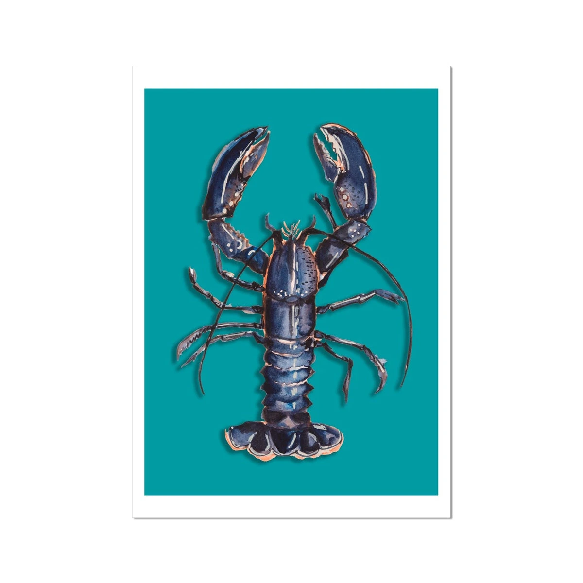 Lobster Print | Shellfish Kitchen Wall Art | Lobster Painting on Green Background - Unframed Lobster Print | Shellfish Kitchen Wall Art | Lobster Painting On Green Background - Unframed -Beach House Art ae8628e4 03c6 4280 b393 368fe9df3df0