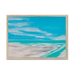 Where Estuary Meets Sea Painting | Sea Art - Framed