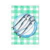 Sardine Painting On Green Gingham | Kitchen Wall Art - Unframed 2 Sardine Painting On Green Gingham | Kitchen Wall Art - Unframed -Beach House Art ba118988 87a3 42dc a86b 34ad9db70e4e