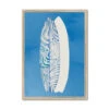 Surfboard Art Print | Beach Art | Two Surfboards Art - Framed