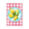 Lemon Painting On Red Gingham | Kitchen Wall Art - Unframed -Beach House Art bd763185 03e3 4ce4 a086 f73df8e4ee29