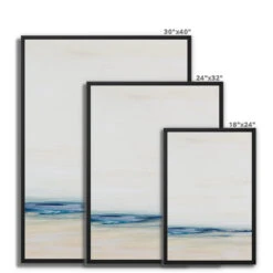 Coastal Study Painting | Portrait | Abstract Beach Painting - Framed Canvas -Beach House Art bdf60a5f 4987 44d7 836b 59beaefce42f