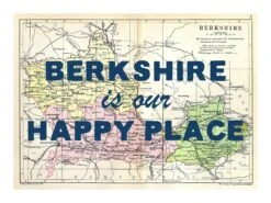 Personalised Vintage Map Print | Custom Location Poster | Favourite Place Art | Blue Font 12 Personalised Vintage Map Print | Custom Location Poster | Favourite Place Art | Blue Font -Beach House Art berks our hp nv low 1