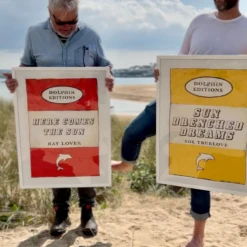 Here Comes The Sun (Vintage Book Art) - Unframed -Beach House Art bookartprintsonbeach