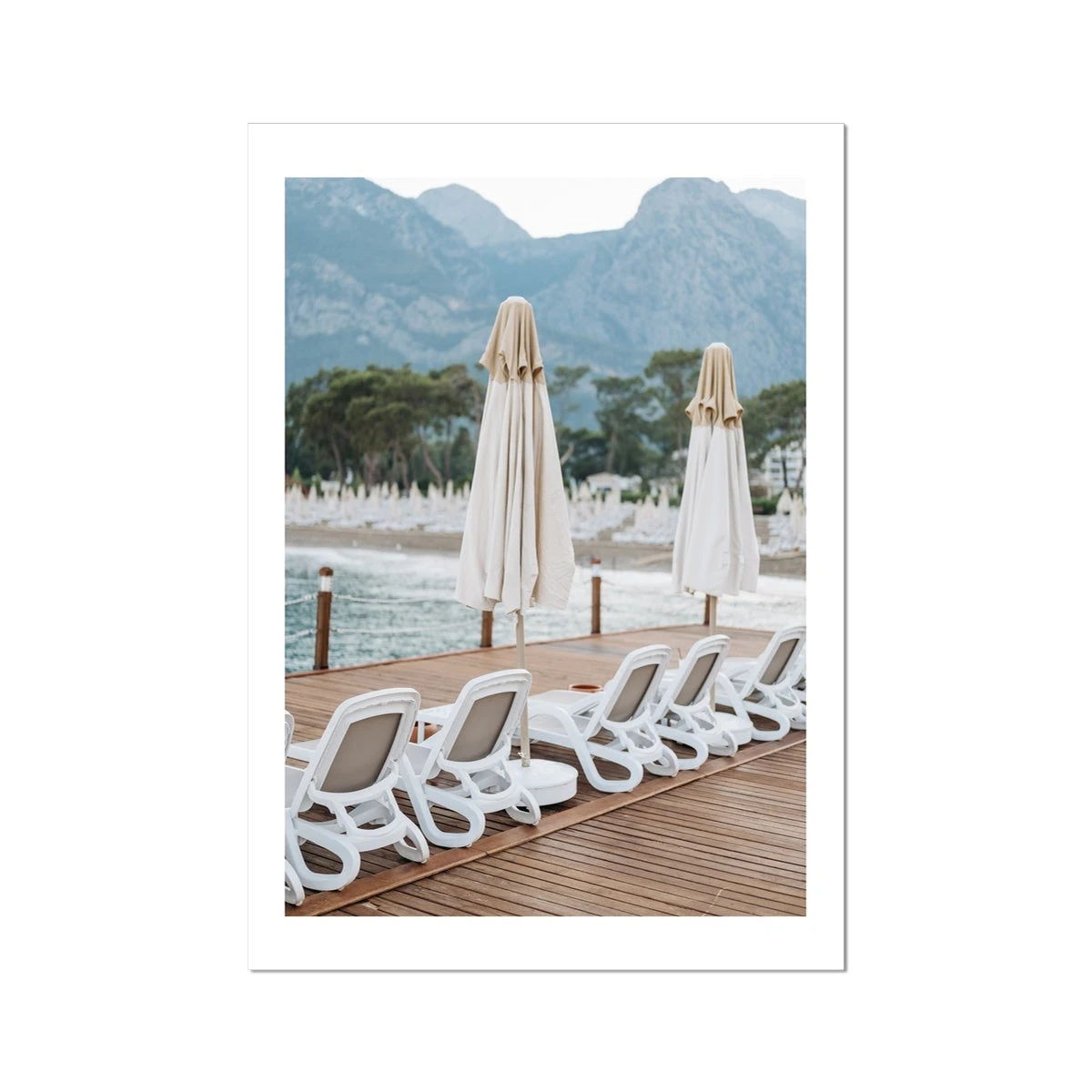 White Umbrellas on Italian Beach Photography Print - Unframed White Umbrellas On Italian Beach Photography Print - Unframed -Beach House Art c200aa3d 2001 413d 9281 08453b803e8e