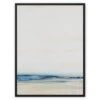Coastal Study Painting | Portrait | Abstract Beach Painting - Framed Canvas