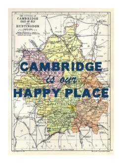 Personalised Vintage Map Print | Custom Location Poster | Favourite Place Art | Blue Font 20 Personalised Vintage Map Print | Custom Location Poster | Favourite Place Art | Blue Font -Beach House Art camb our hp nv low