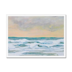Dusk On Sea Painting | Beach Painting - Framed 5 Dusk On Sea Painting | Beach Painting - Framed -Beach House Art cbb31a3b 5cac 4287 bfd3 f04e721b9e3a
