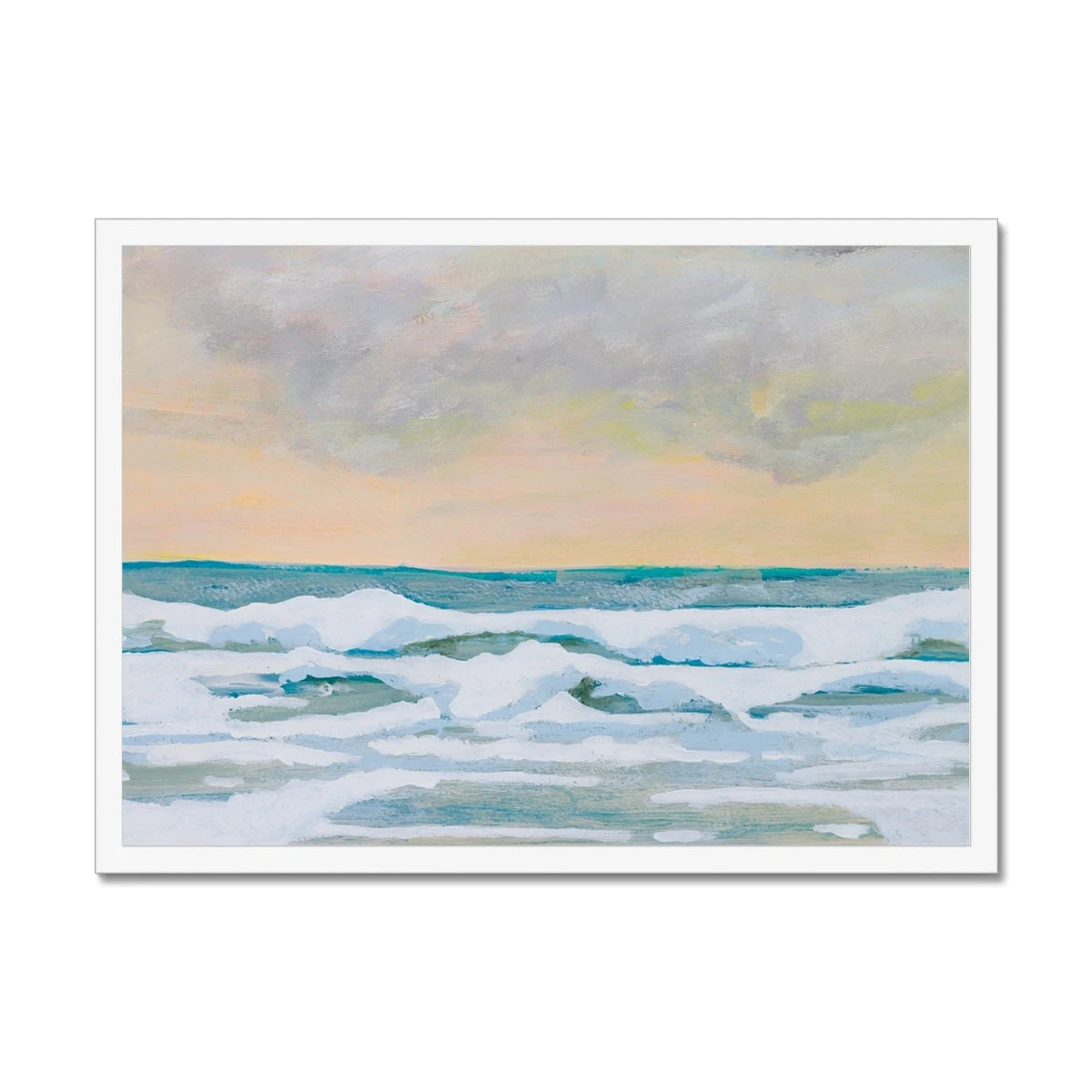 Dusk on Sea Painting | Beach Painting - Framed Dusk On Sea Painting | Beach Painting - Framed -Beach House Art cbb31a3b 5cac 4287 bfd3 f04e721b9e3a