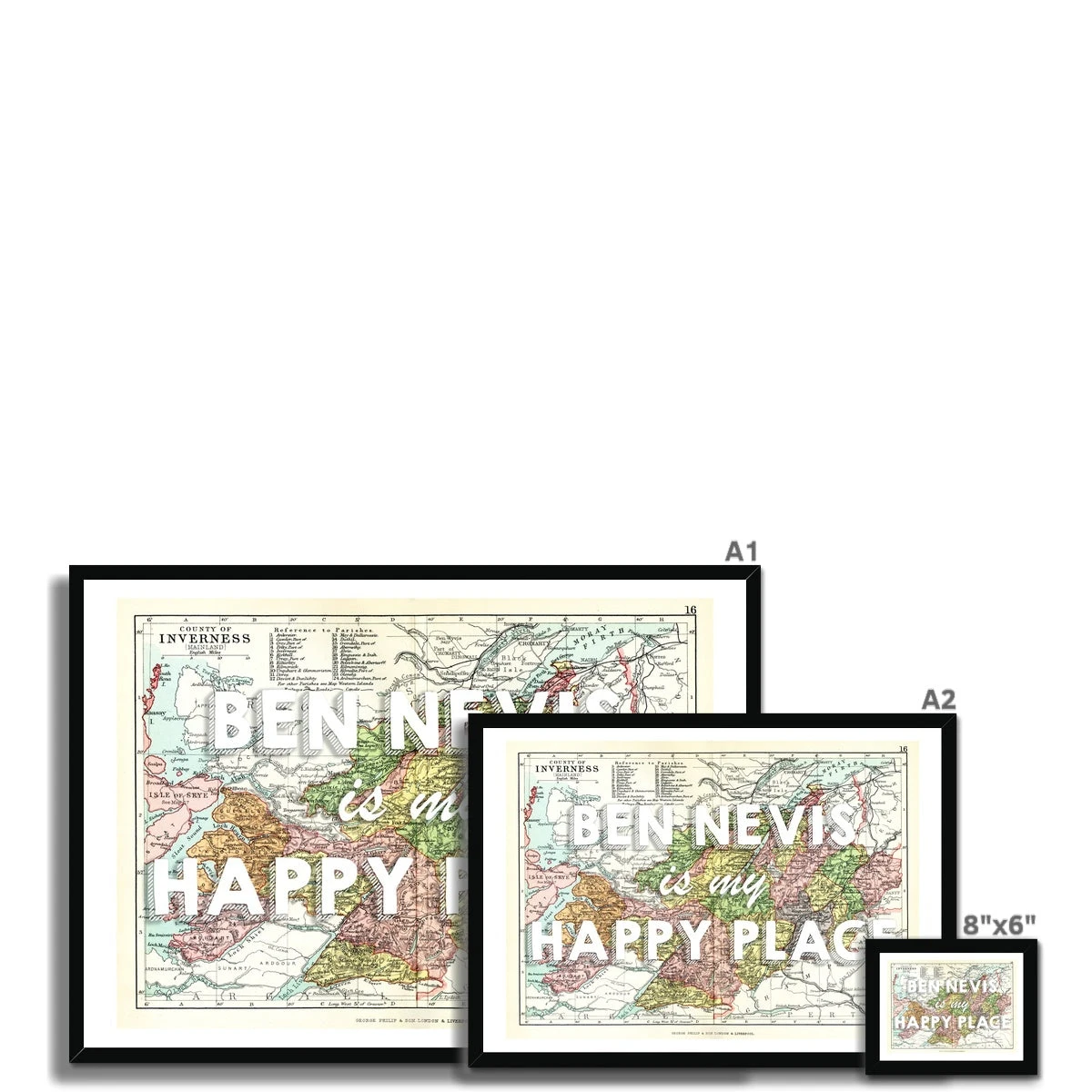 Ben Nevis Map Print - My Happy Place White Framed Print Ben Nevis Map Print - My Happy Place White Framed Print -Beach House Art ce4e81c4 551a 4d71 a6a4 9db574da65f5 ac1b3f93 a2b9 4353 ab53 db2d30d1cc9b