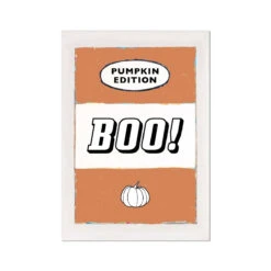 Boo! | Halloween Decorative Print - Unframed