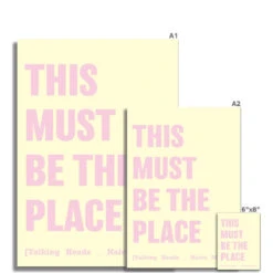 This Must Be The Place (Yellow) Song Lyric Print - Unframed 6 This Must Be The Place (Yellow) Song Lyric Print - Unframed -Beach House Art e5548636 2e31 48d7 af82 ea83c1b5064e