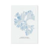 Blue Watercolour Seaweed Art Print | Beautiful Fan Weed Seaweed Painting - Unframed
