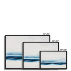 Marine Blue Coast Painting | Abstract Beach Painting - Framed Canvas -Beach House Art fa12e272 714b 41be 88f8 2f2bea795704