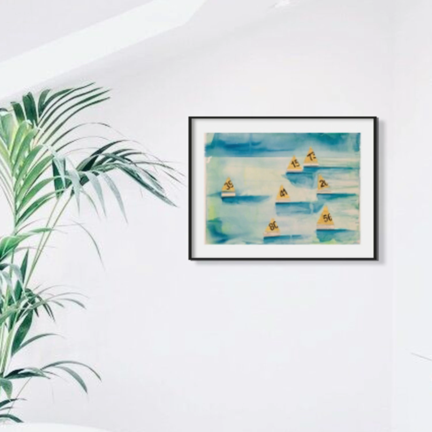 The Regatta Watercolour Print | Modern Coastal Art - Unframed The Regatta Watercolour Print | Modern Coastal Art - Unframed -Beach House Art sailingpaintinginbathroom