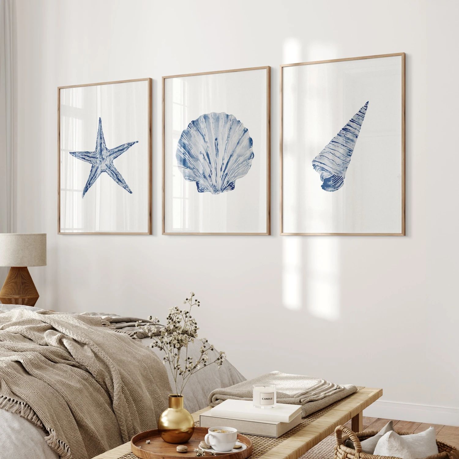 Watercolour Shell Art | Blue Art Starfish Print - Unframed Watercolour Shell Art | Blue Art Starfish Print - Unframed -Beach House Art setof3.1 ff30712a a3c6 45a8 8dcf 5d381a340c9b